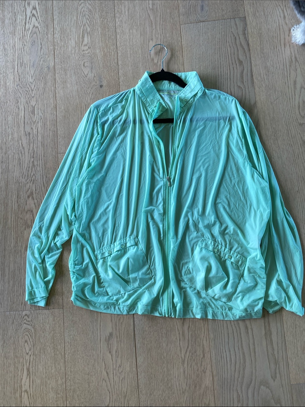 jamie sadock Mint Lightweight Zip-Front Bomber Jacket
